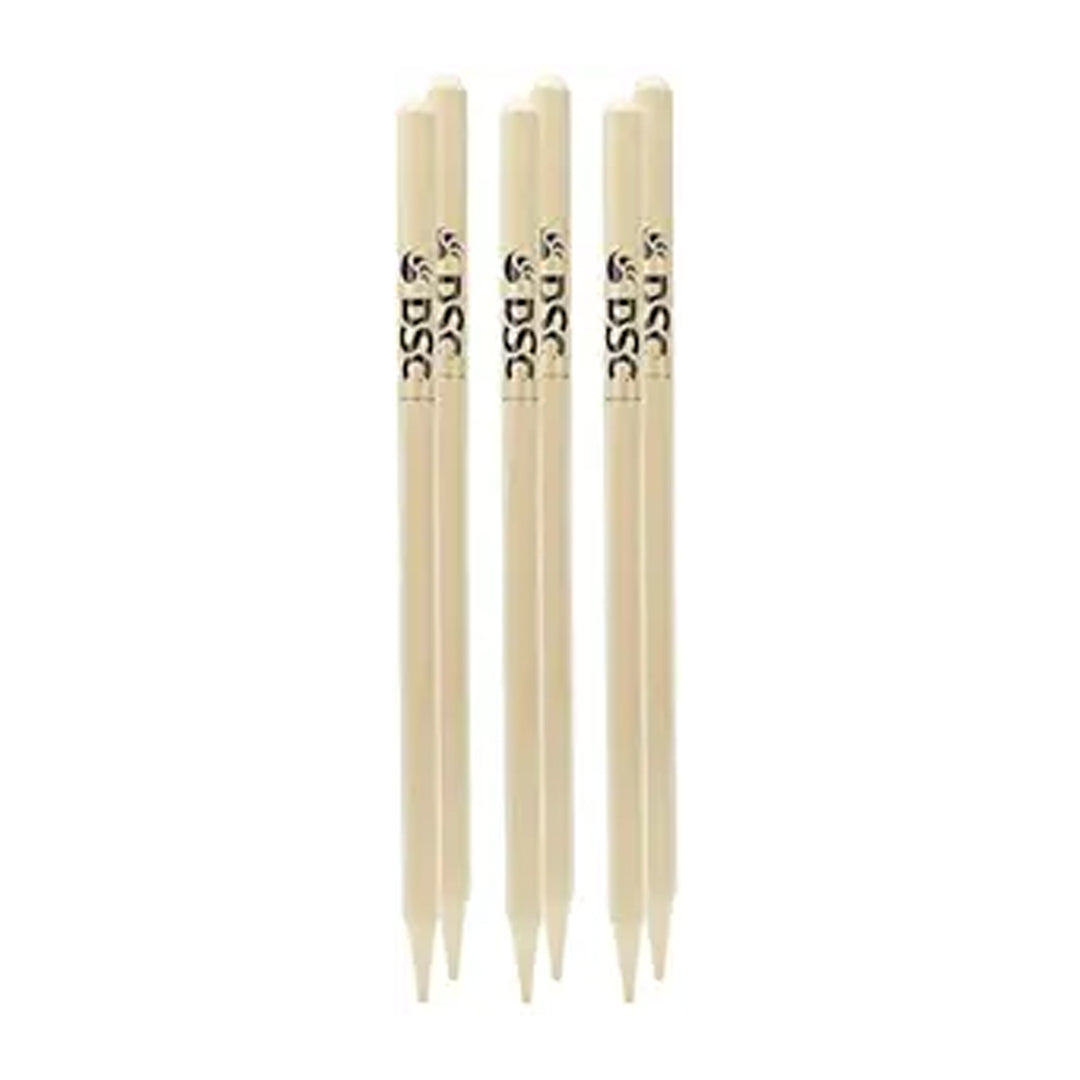 DSC Bleached And Polished Cricket Stumps Set with Bails