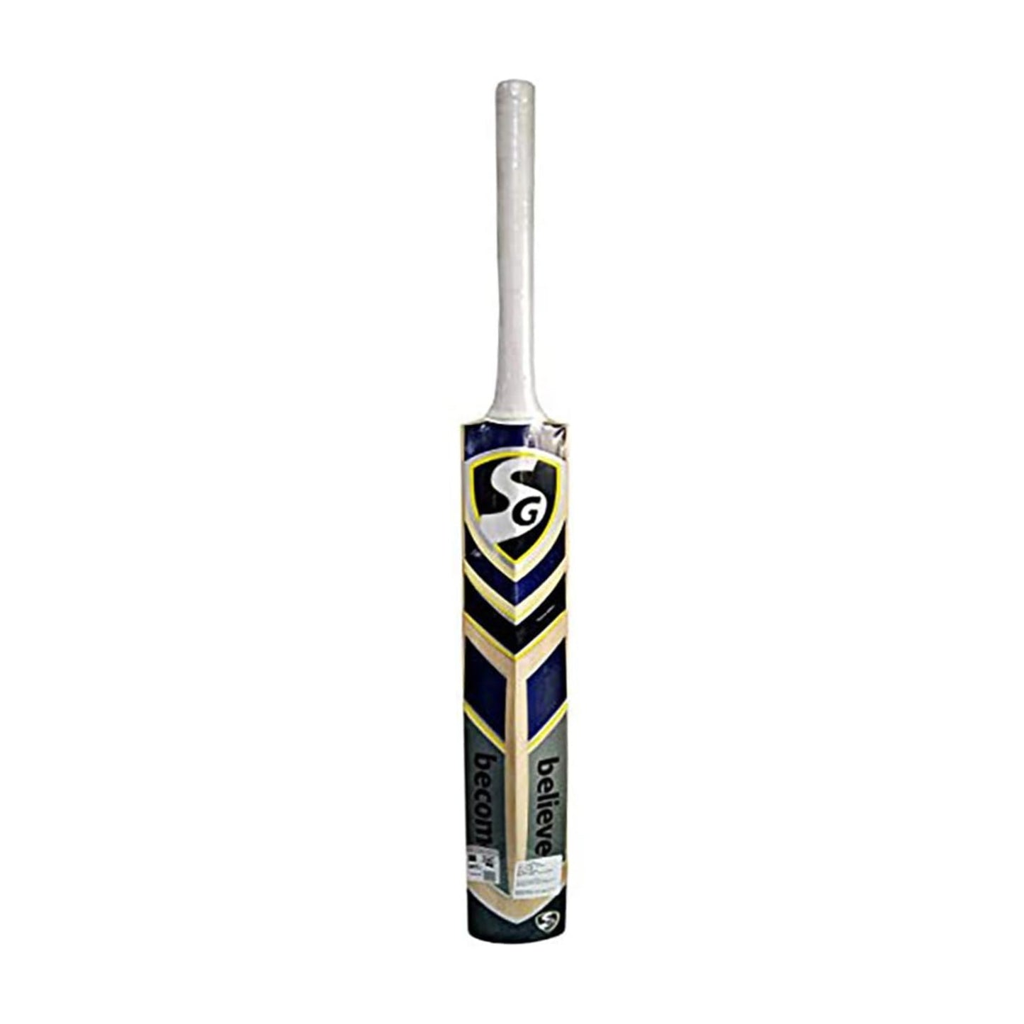 SG Sierra Plus Cricketschläger für Herren und Jungen (Beige) | Material: Kashmir Willow | Leichtgewicht | Kostenlose Hülle | Spielfertig | Für fortgeschrittene Spieler | Ideal für Lederball