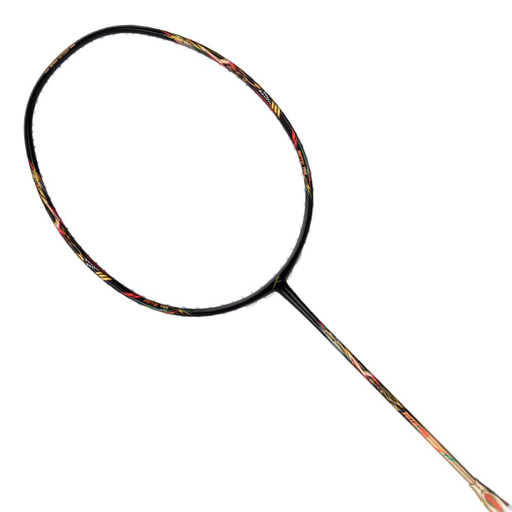 Hundred BATTLE 700 Badminton Racket, 4U, Anthracite/Gold/Orange