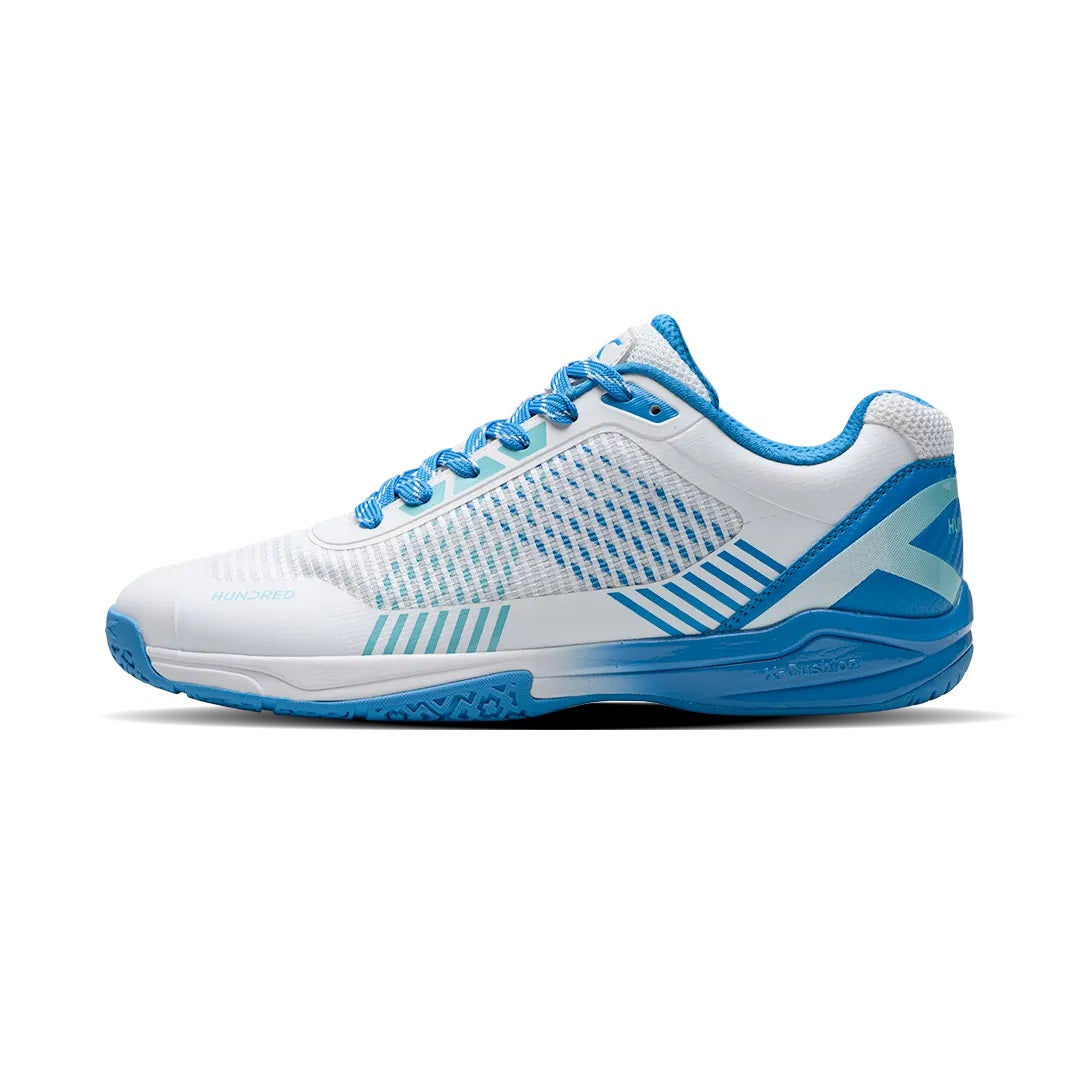 Hundred BEAST MAX Badminton Shoe (White/Blue)