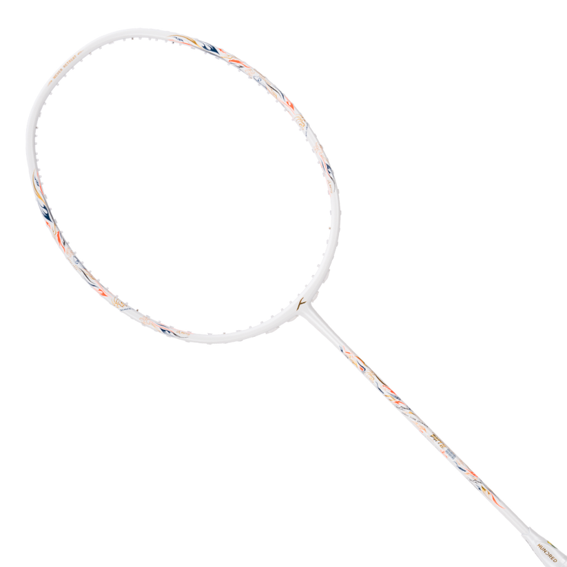 HUNDRED Battle 900-4U Badminton Racket with Graphite String and Complete Racket Cover (Black)
