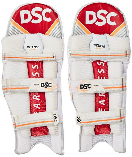 DSC Intense Rage Cricket Batting Legguard | For Men & Boys | Material: PVC | Strap with padded buckle | Bolster lined with fabric