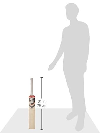 SG Sierra 150 English Willow Cricket Bat – Größe 4, Mehrfarbig, für Männer & Jungen
