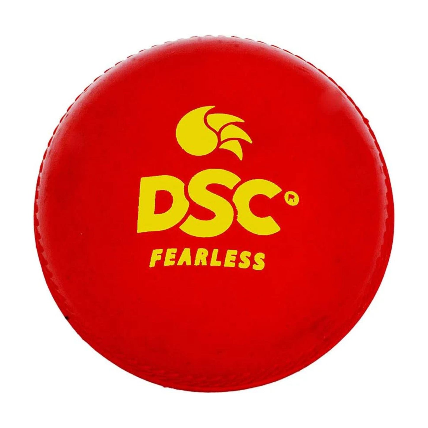 DSC Synthetische Wobble Leder Cricket Ball (rot)| Wasserdichtes Leder Ball | Geeignet für Praxis Spiel | Turnier Spiel | Top Qualität Kork