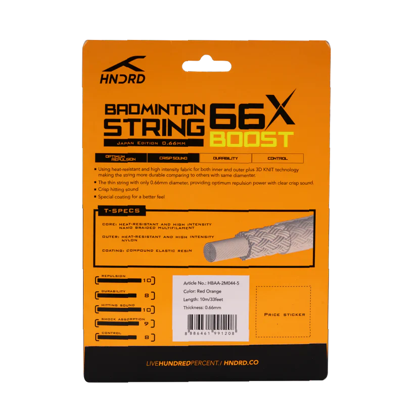Hundred 66X Boost badminton string