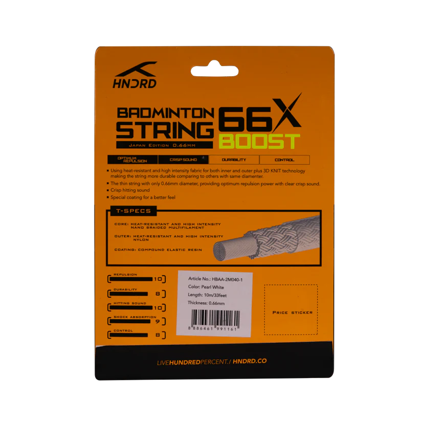 Hundred 66X Boost badminton string