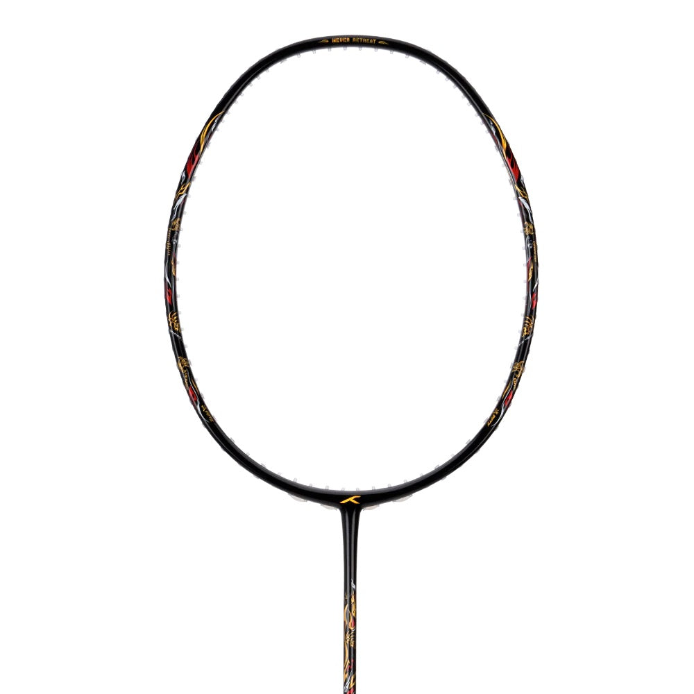HUNDRED Battle 900-3U Graphite bespanntes Badmintonschläger mit vollständiger Schlägerhülle (schwarz)
