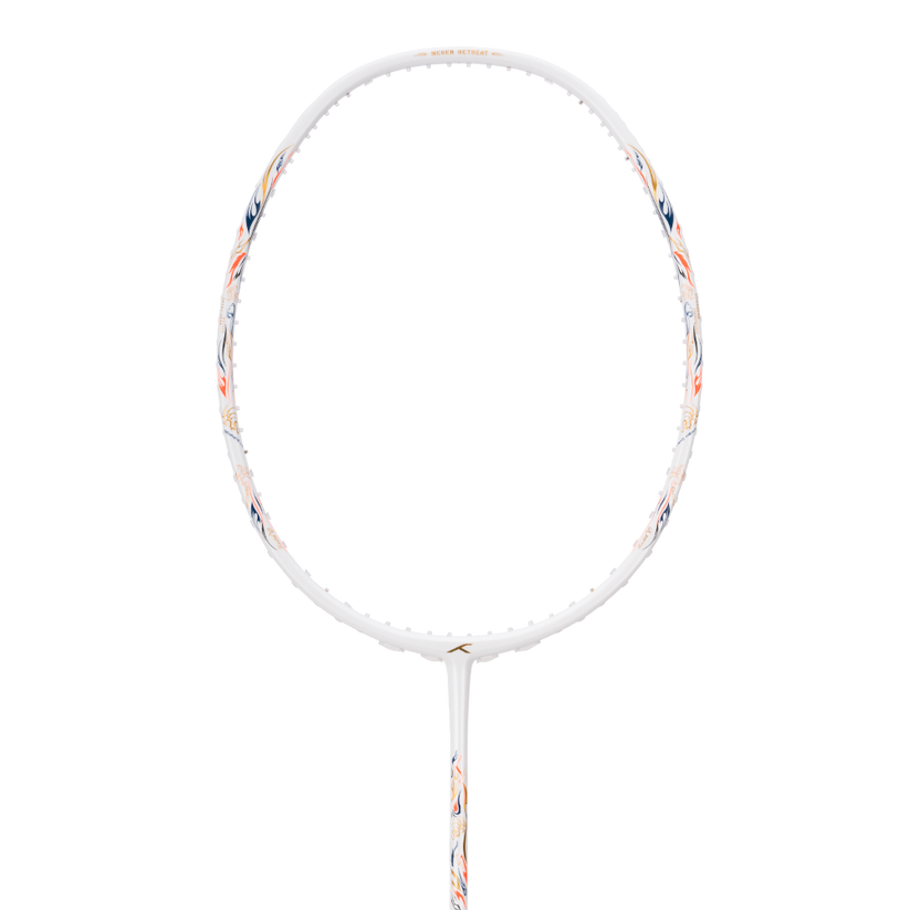 HUNDRED Battle 900-4U Badminton Racket with Graphite String and Complete Racket Cover (Black)