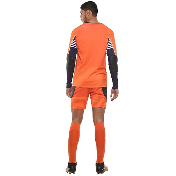NIVIA Dominator Torwarttrikot-Set für Herren (orange/marineblau, XL)