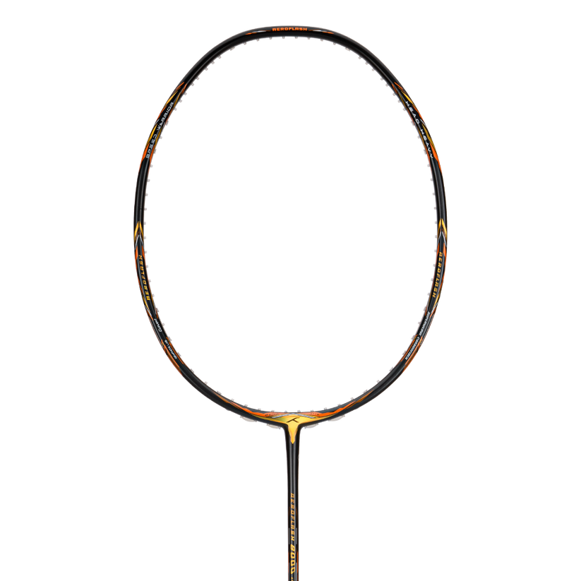Hundred Aeroflash 8000 Attk Unbespannter Badmintonschläger mit kompletter Schlägerhülle | 84 Gramm | Maximale Besaitungsspannung: 34 lbs