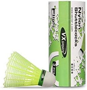 Vector X VXB-10 Jr. Aluminium Badminton Racket Set (Multi-Colour) 2 rackets and 3 nylon shuttles with full cover set Material: Aluminium for advanced players