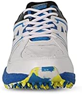 Vector X CKT-100 Cricket-Schuhe | Weiß, Blau & Schwarz | Material: Kunstleder & Gummi | Für Jungen und Männer | Verschluss: Schnürung | Eva Sock Liner | Leichte Außensohle