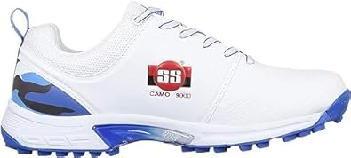 SS Camo 9000 Cricket Shoe | For Men & Boys | Material: Polyurethane (PU) | Lightweight | Improved stability in the game