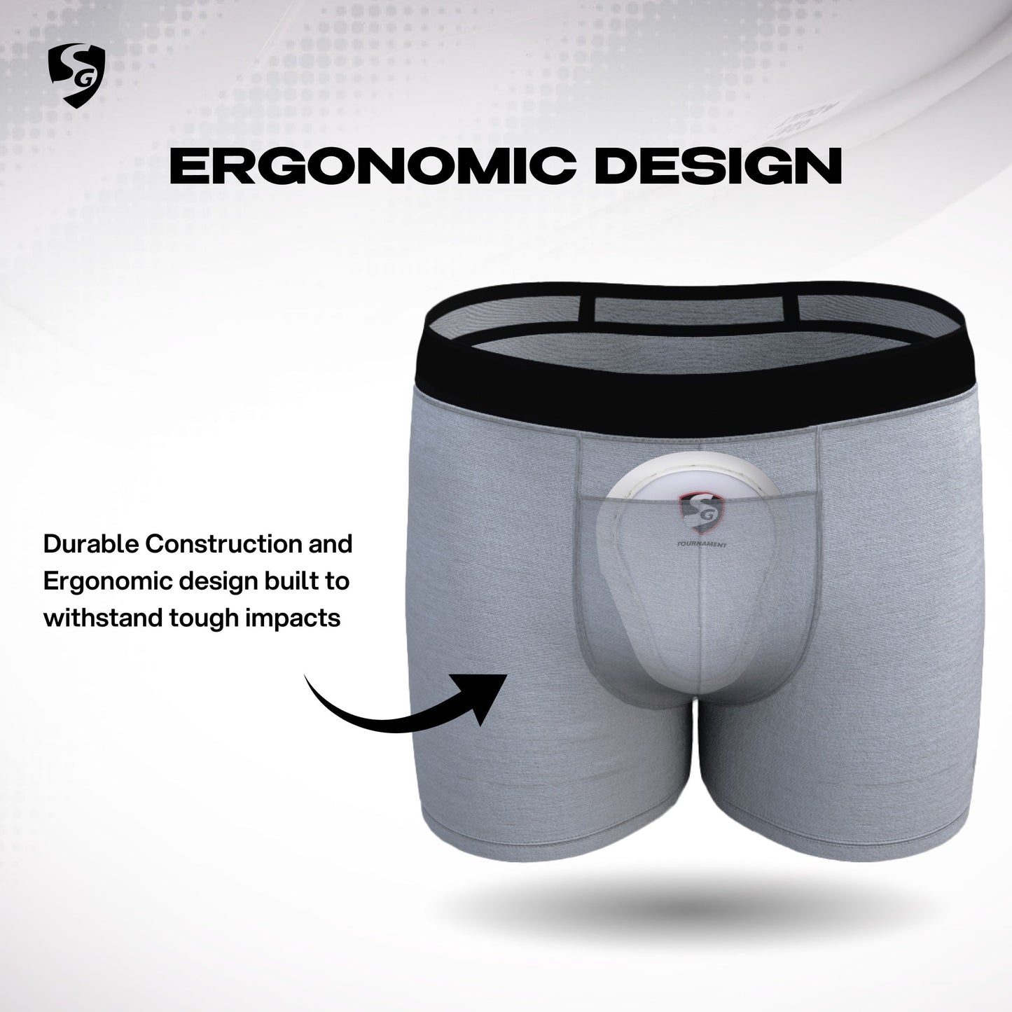 SG Tournament Abdominal Cricket Pad | Ultimativer Komfort | Hochwertiges Material | Weiches Gefühl | Hervorragende Schock-Absorption