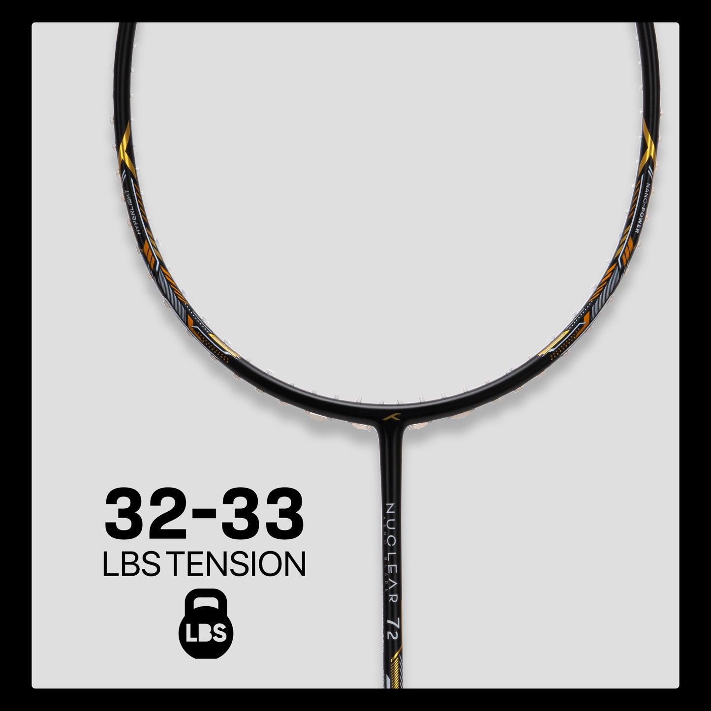 Hundred Nuclear 72 Badmintonschläger