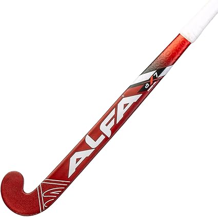 A L F A Unisex-Adult AX7 Hockey Stick, Rot, 36.5 Inches