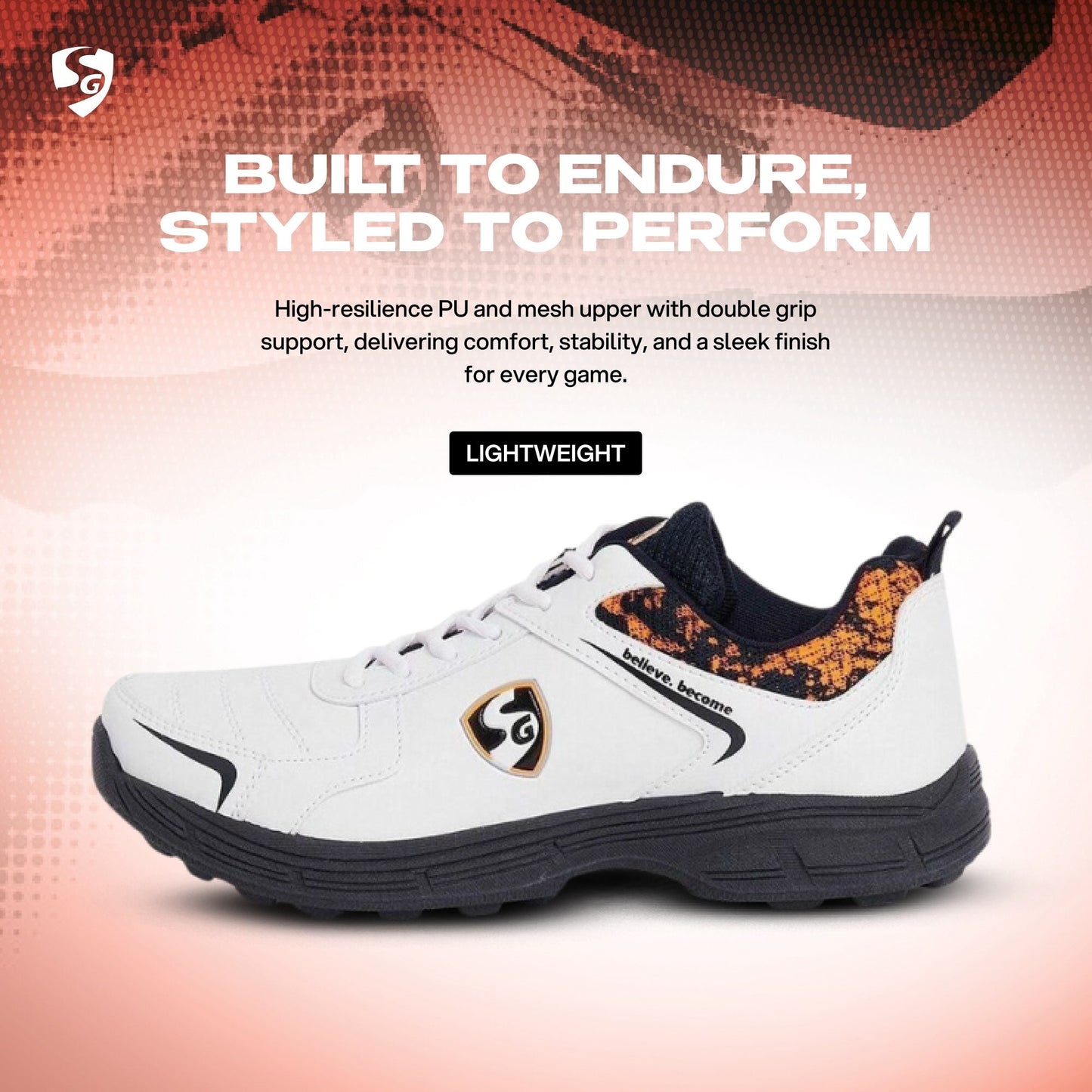 SG SAVAGE STUD Cricket Shoe | For Men & Boys | Material: Mesh & PVC | Lightweight | Improved stability in the game
