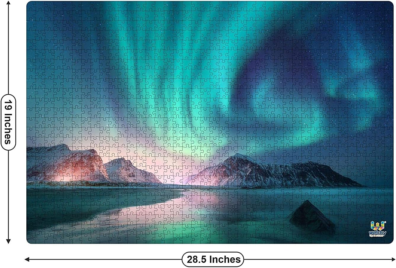 Webby Aurora Borealis Puzzle | 1000 Teile | Anspruchsvolles Puzzle für Jugendliche und Erwachsene | Fördert Konzentration, Problemlösungsfähigkeit und Kreativität | STEM-Lernspielzeug für Kinder ab 14 Jahren
