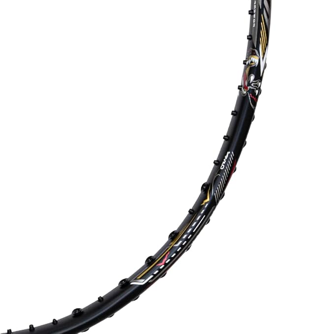 Hundred T-Rex 800 bespannter Badmintonschläger mit Vollbezug | 84 Gramm | Maximale Spannung ≤32 lbs