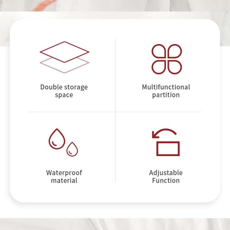 YouBella Jewellery Organiser PU Leder Zip Portable Storage Box Case mit Dividers Container für Ringe, Ohrringe, Halsketten, Home Organizer, Einheitsgröße, Kunstleder