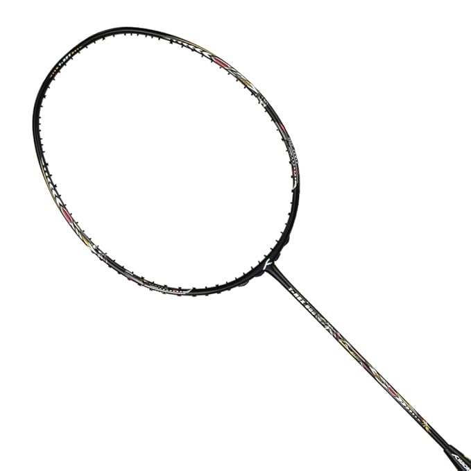 Hundred T-Rex 800 bespannter Badmintonschläger mit Vollbezug | 84 Gramm | Maximale Spannung ≤32 lbs