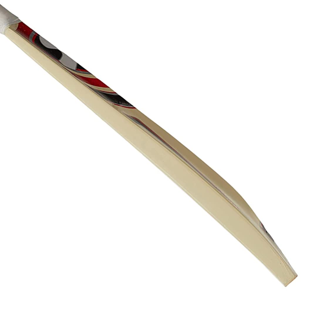 SG Max Cover Cricketschläger für Herren und Jungen (Beige) | Material: Kashmir Willow | Leichtgewicht | Free Cover | Spielfertig | Für Fortgeschrittene Spieler | Ideal für Lederball