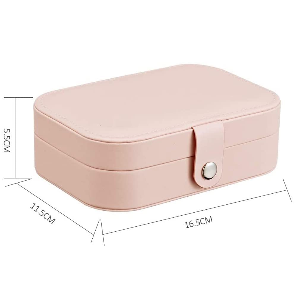 YouBella Tragbares Schmuck-Organizer-Etui | Mit Trennwänden | Rosa | Material: PU-Leder | Elegantes Aussehen | Ideal für den persönlichen Gebrauch und zum Vergolden | Mehrzweckspeicher | Für Frauen und Mädchen