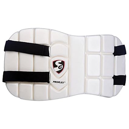 SG Proflex Cricket Chest Guard | Farbe: Weiß | Größe: Herren | Für Männer und Jungen | Material: Schaumstoff | Geformt für bequeme Passform | Dual Density Fabrication