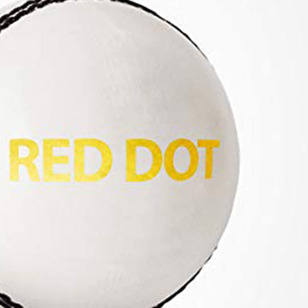 DSC Red Dot Leder Cricket Ball | Wasserdichtes Leder Ball | Geeignet für Praxis Spiel | Turnier Spiel | Top Qualität Kork