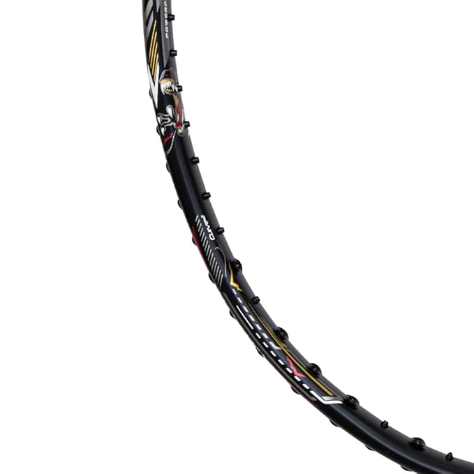 Hundred T-Rex 800 bespannter Badmintonschläger mit Vollbezug | 84 Gramm | Maximale Spannung ≤32 lbs