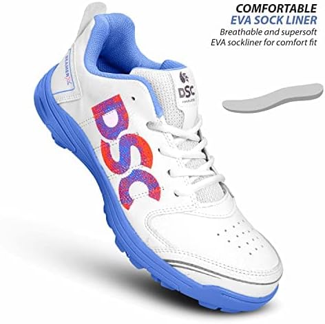 DSC Beamer X Cricket Schuhe | Farbe: Dark Cyan | Größe: 10UK/11US/44EU | Für Herren & Jungen | Material: Polyvinylchlorid | Leicht & sehr strapazierfähig | Langlebige Leistung