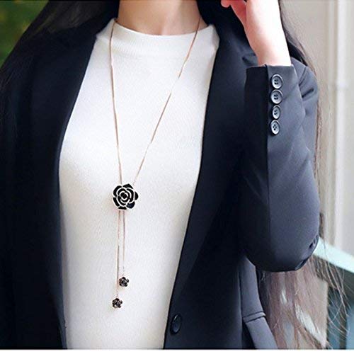YouBella Long Chain, Silver Plated Necklace Pendant for Women and Girls