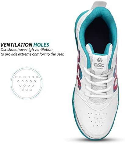 DSC Beamer X Cricket Schuhe | Farbe: Dark Cyan | Größe: 10UK/11US/44EU | Für Herren & Jungen | Material: Polyvinylchlorid | Leicht & sehr strapazierfähig | Langlebige Leistung