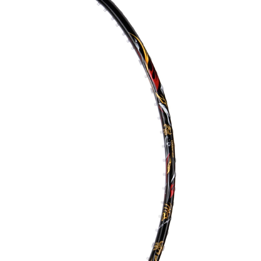 HUNDRED Battle 900-3U Graphite bespanntes Badmintonschläger mit vollständiger Schlägerhülle (schwarz)