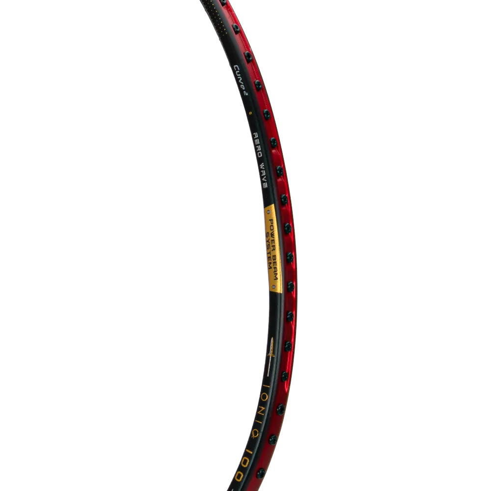 Hundred IONIQ 100 (4U) Badmintonschläger (Schwarz/Rot)