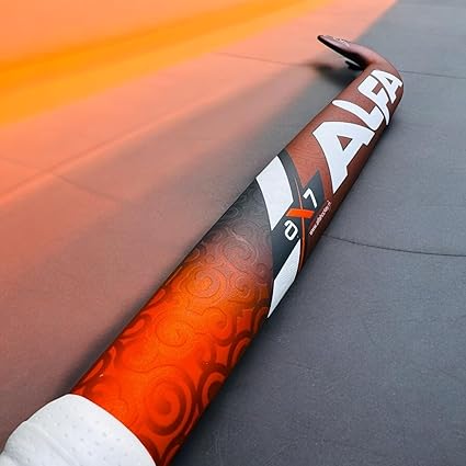 A L F A Unisex-Adult AX7 Hockey Stick, Rot, 36.5 Inches