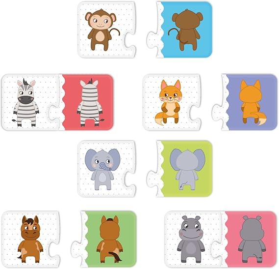 Webby Learning Pack Puzzle Lernspielzeug für Kinder Fördert die Gehirnfunktion, Konzentration und motorischen Fähigkeiten 10 bunte Puzzles – interaktives Lernen