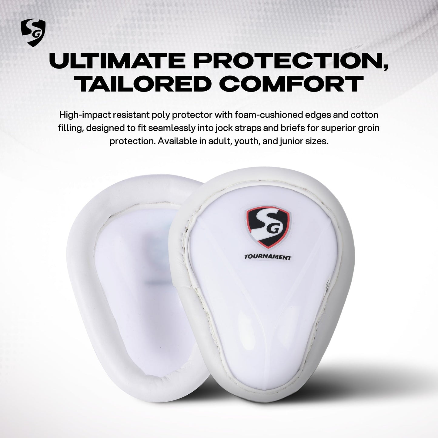 SG Tournament Abdominal Cricket Pad | Ultimativer Komfort | Hochwertiges Material | Weiches Gefühl | Hervorragende Schock-Absorption