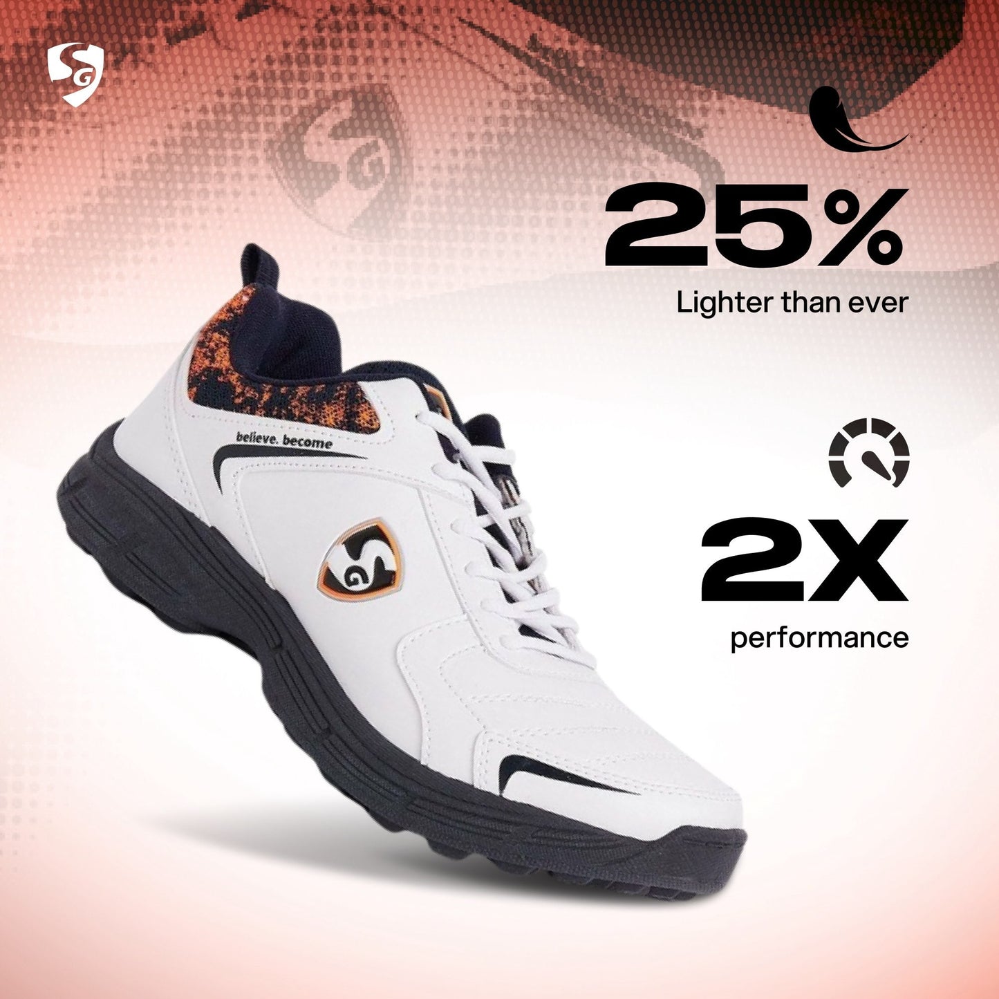 SG SAVAGE STUD Cricket Shoe | For Men & Boys | Material: Mesh & PVC | Lightweight | Improved stability in the game