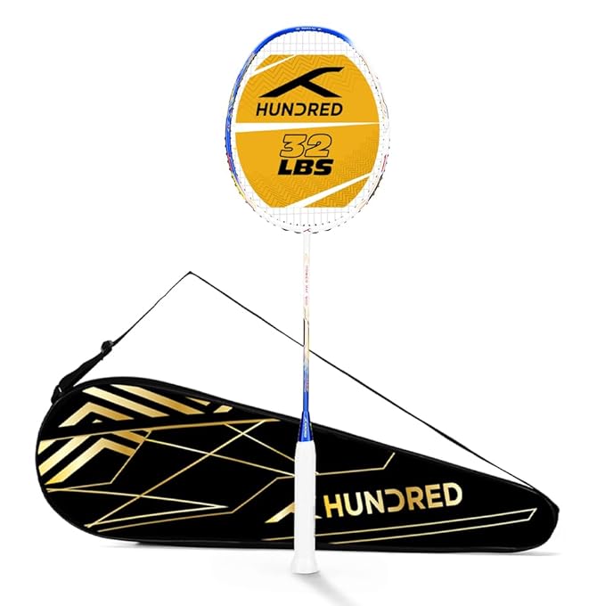Hundred Power Ray 900 Badmintonschläger mit Vollbezug | 79 Gramm | Maximale Spannung ≤32 lbs