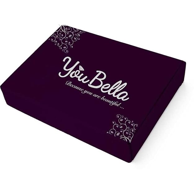 YouBella Fashion Strass Halskette | Versilbert, aus Messing | Für Frauen und Mädchen | Kristallschmuck | Perfekt für alle Gelegenheiten | Am besten zum Verschenken | Hautfreundlich | Nicht allergisch
