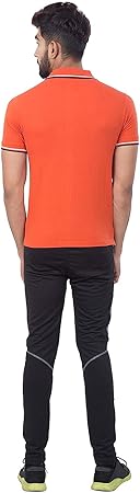 DSC DSC-52 Polyester-Gewebe Half Sleeve Polo T-Shirt, Large (Rust) | Leichtes Gewicht | Komfortabel | Stilvoll