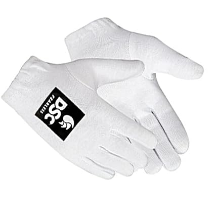 DSC Motion Cricket Innenhandschuhe ( Weiß, Jugend) | Material: Baumwolle | Für Batting und Fielding | Schnellere Schweißabsorption | Besserer Grip über den Ball