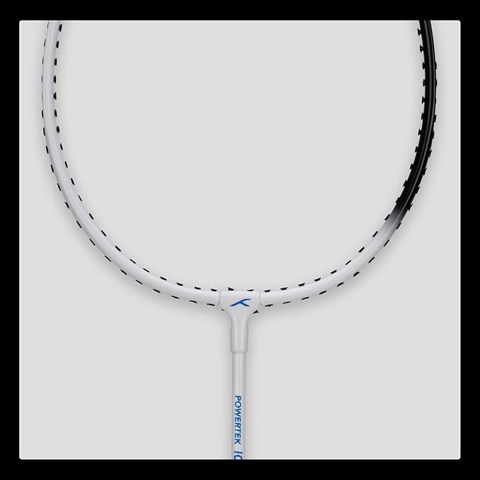 HUNDRED Powertek 100 (set of 2) full-string badminton racket (size: standard, grip size: G5) | Stringing | Material: aluminum | Maximum tension: 16-18lbs | for advanced players