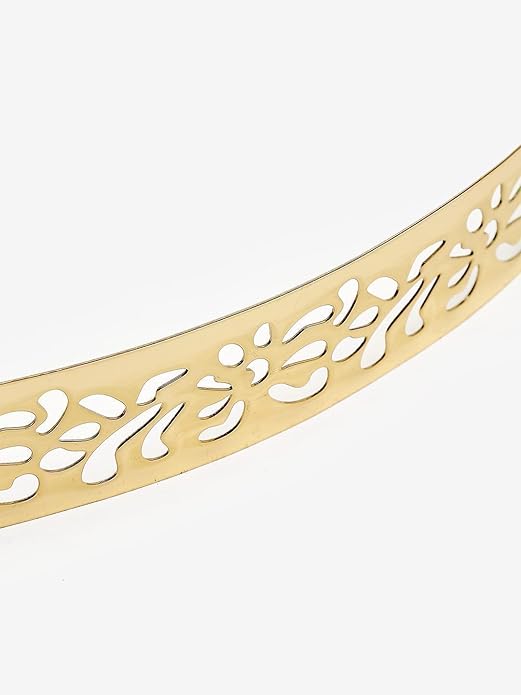 YouBella verstellbarer Taillengürtel | Für Frauen und Mädchen | Farbe: Gold | Metallplatte | Rostbeständig | Am besten zum Verschenken | Geeignet für alle Gelegenheiten | Hautfreundlich | Nicht allergisch
