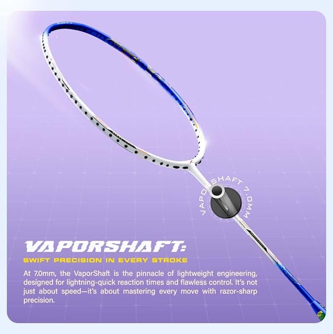 Hundred Power Ray 900 Badmintonschläger mit Vollbezug | 79 Gramm | Maximale Spannung ≤32 lbs