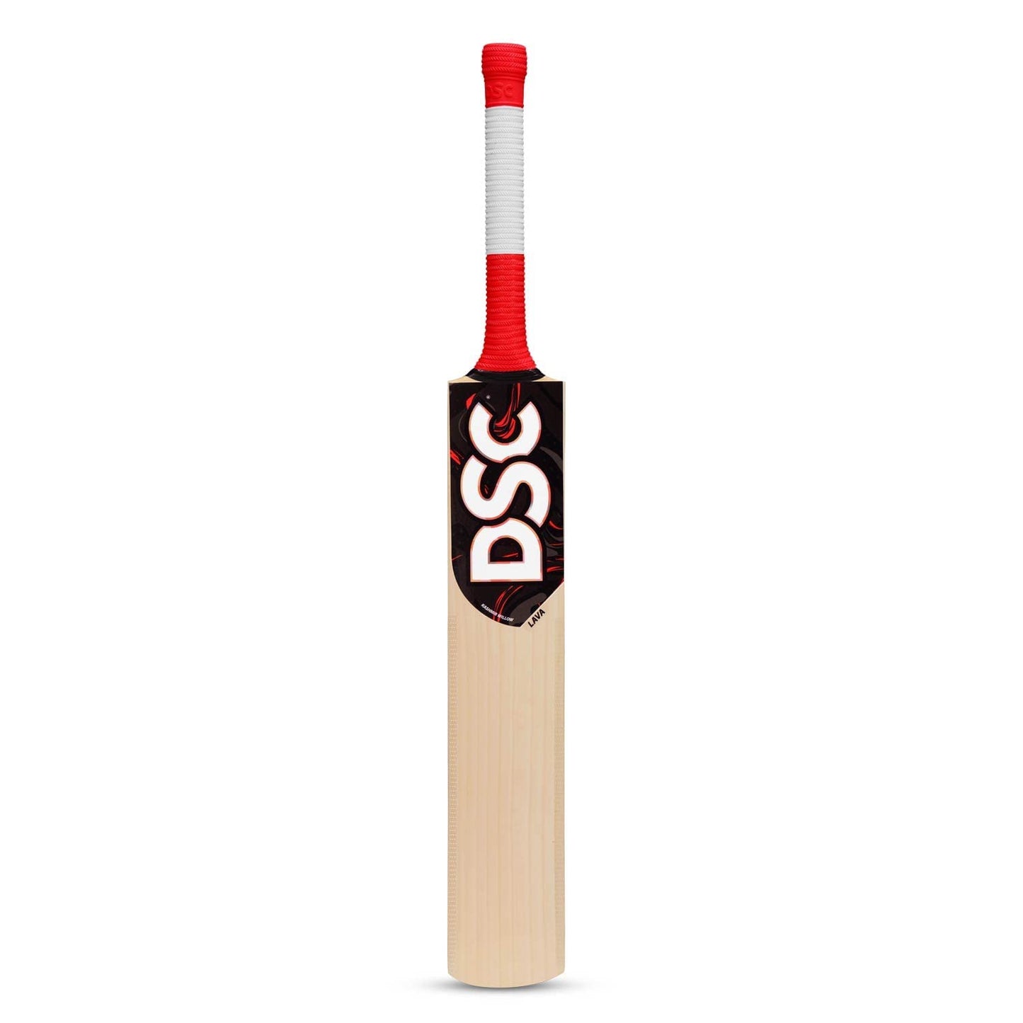 DSC Lava Cricketschläger für Herren und Jungen (Beige) | Material: Kashmir Willow | Leichtgewicht | Kostenloser Bezug | Spielfertig | Für fortgeschrittene Spieler | Ideal für Lederball