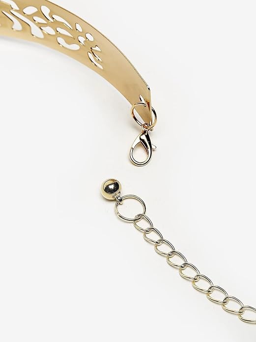YouBella verstellbarer Taillengürtel | Für Frauen und Mädchen | Farbe: Gold | Metallplatte | Rostbeständig | Am besten zum Verschenken | Geeignet für alle Gelegenheiten | Hautfreundlich | Nicht allergisch