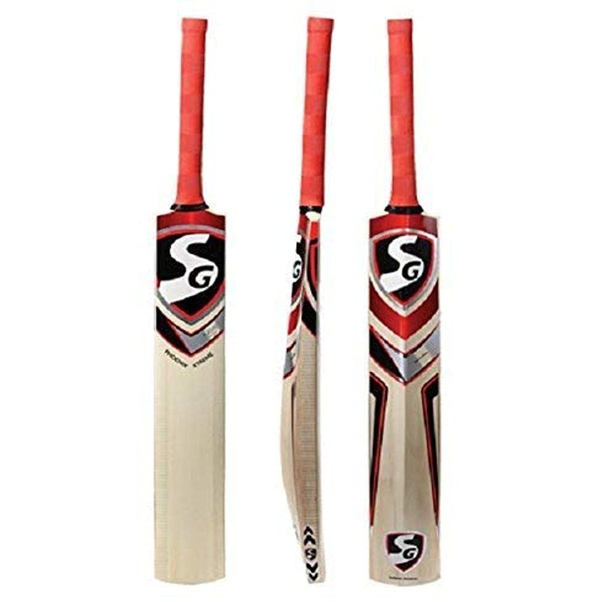 SG Phoenix Xtreme Kashmir Willow Cricket Bat | Color: Beige | Material: Kashmir Willow | Lightweight | with Free Cover | Ready to play | For advanced players