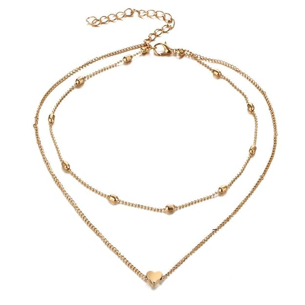 YouBella Legierung vergoldete Anhänger-Halskette für Damen (Gold) | Material: Legierung | Für Frauen und Mädchen | Am besten zum Verschenken | Stilvoll, trendig | Geeignet für alle Gelegenheiten | Hautfreundlich | Nicht allergisch